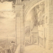 Dibujo de Minas Tirith