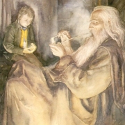 Frodo y Gandalf