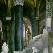 Gandalf y Pippin ante Denethor