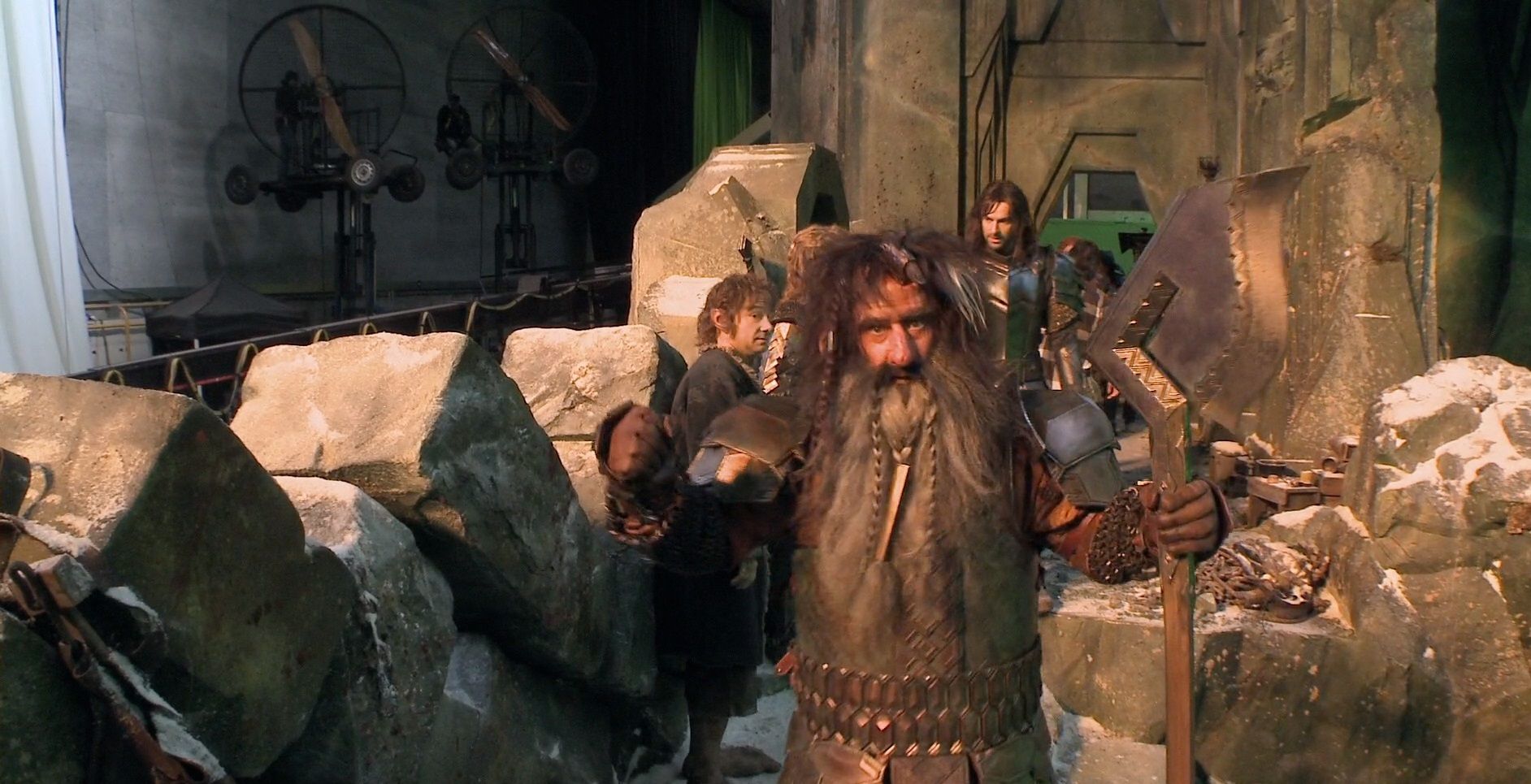 Bilbo, Bifur y Kili en Erebor