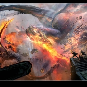 Diseño conceptual del ataque a Smaug a Valle de Gus Hunter