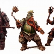Diseños conceptuales de las armaduras de Ori, Bombur y Nori