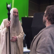 Christopher Lee y Peter Jackson