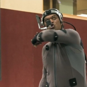 Lawrence Makoare haciendo la captura de movimiento