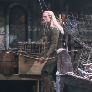 Orlando Bloom rueda una escena de acción