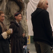 Evangeline Lilly, Martin Freeman, Peter Jackson y Lee Pace