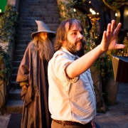 Ian McKellen y Peter Jackson en Rivendel