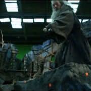 Conan Stevens e Ian McKellen en Dol Guldur