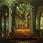 Boceto del palacio de Thranduil