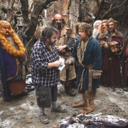 Peter Jackson, Martin Freeman y los Enanos en Valle