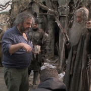 Peter Jackson e Ian McKellen en Valle