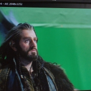 Richard Armitage rueda una escena