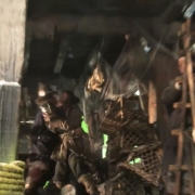Luke Evans rueda en Esgaroth