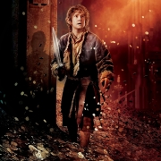 Poster de Bilbo en la guarida de Smaug