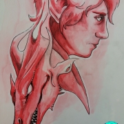 Bilbo y Smaug, de Nazareth Salguero Araya (Uruvielsa)