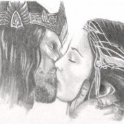 Aragorn y Arwen por Ruby_bolson