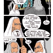 Comic Gandalf y Saruman