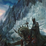 El Rey Brujo frente a Minas Morgul