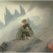 Frodo y Sam en Mordor
