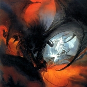 Balrog y Gandalf