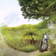 Gandalf en casa de Bilbo