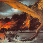 Smaug atacando