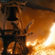 Bardo intenta derribar a Smaug