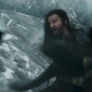 Thorin combatiendo en la Colina del Cuervo