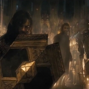 Kili y Fili en la armería real de Erebor