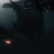 Smaug se precipita sobre la Ciudad del Lago