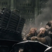 Dwalin, Fili, Balin y Kili en el carro