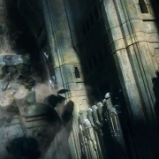 Cae una de las estatuas de Erebor