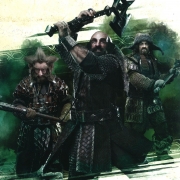 Nori, Dwalin y Bofur en acción Nori, Dwalin y Bofur en acción