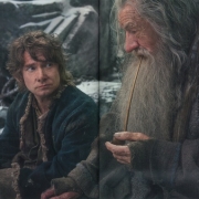 Bilbo y Gandalf en Valle