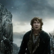 Bilbo aterrorizado al ver a Bolgo Bilbo aterrorizado al ver a Bolgo