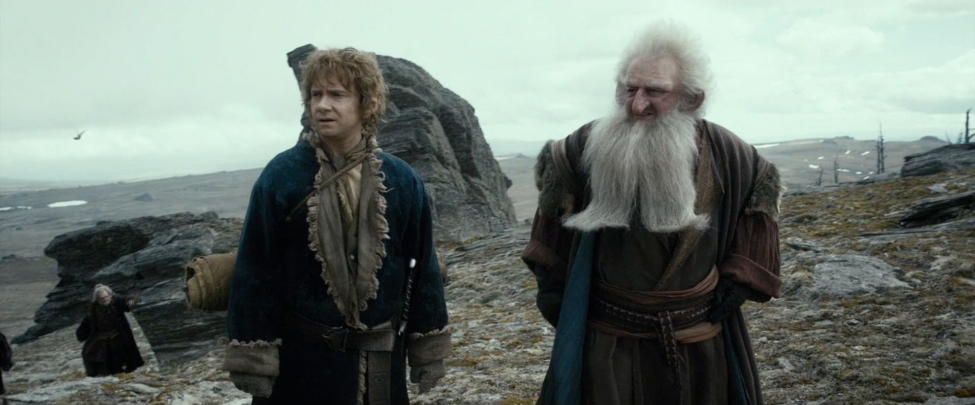Bilbo y Balin en la Desolación de Smaug