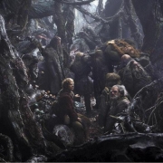 Bilbo y los Enanos en el Bosque Negro