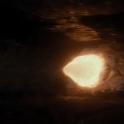 Smaug escupiendo su fuego