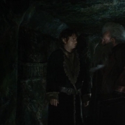 Bilbo y Balin en el interior de Erebor