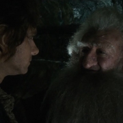 Bilbo y Balin en Erebor
