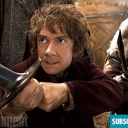 Bilbo y Óin preparados para luchar Bilbo y Óin preparados para luchar