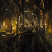 El interior del palacio de Thranduil