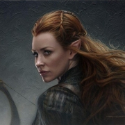 Tauriel siempre lista para la acción