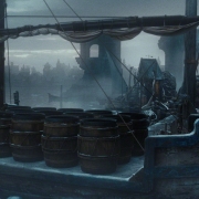 La barca de Bardo en Esgaroth