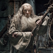Gandalf herido en Dol Guldur