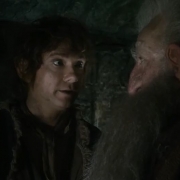 Bilbo y Balin en el interior de Erebor