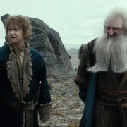 Bilbo y Balin en la Desolación de Smaug