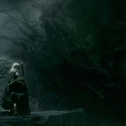 Gandalf y Thráin ante Sauron