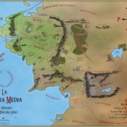 Mapa de la Tierra Media (color) de Juan M. Villa