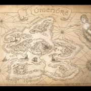 Mapa de Númenor de amegusa